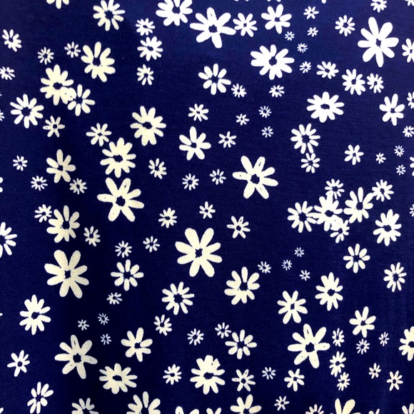 LuLaRoe Olivia Skirt Blue White Floral 2XL NWT - Host Pick - Picture 6 of 9